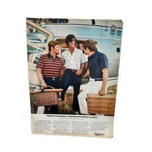 1971 Hathaway Mens Desert Classic Clothing Original Print Ad